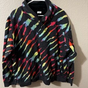 PINK Victoria's Secret Vibrant Tie-Dye Crewneck Sweater